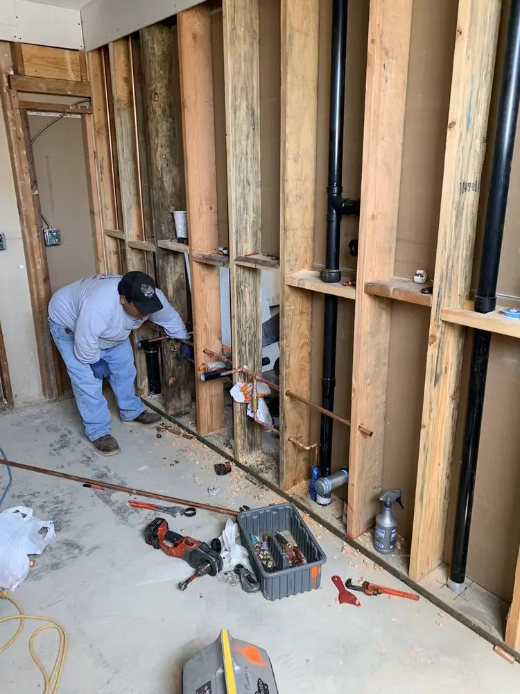 Commercial rough-in plumbing for Gas Line Repair in Downtown Auburn